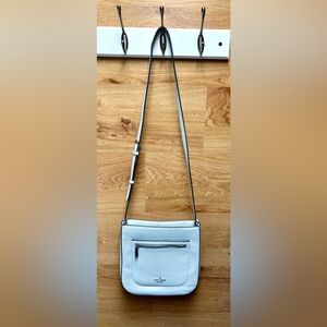 Elegant Kate Dewy Blue Leather Shoulder Bag